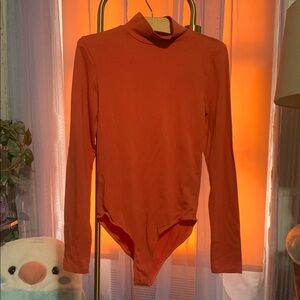 Orange Long Sleeve Bodysuit